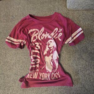 Red over-sized Blonde Tee